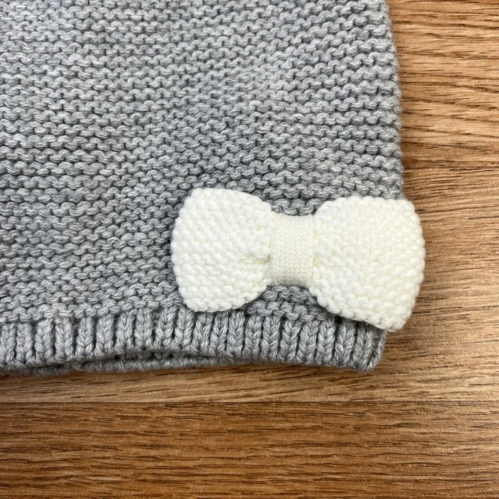 Jacadi Essentials Cashmere Blend‎ Infant Girls Bonnet Hat Gray Size 49 (12mos)